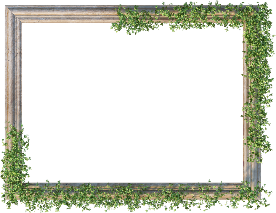 Photo frame decorated with flowers